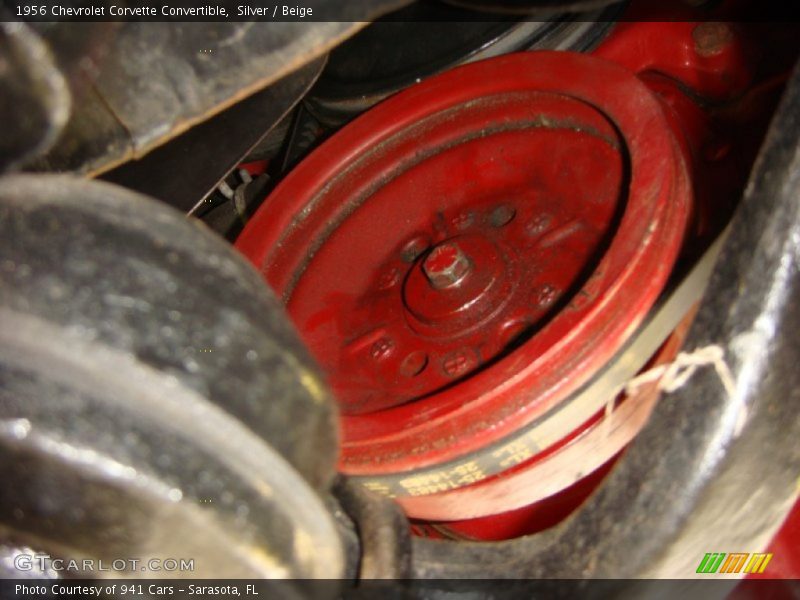 Silver / Beige 1956 Chevrolet Corvette Convertible