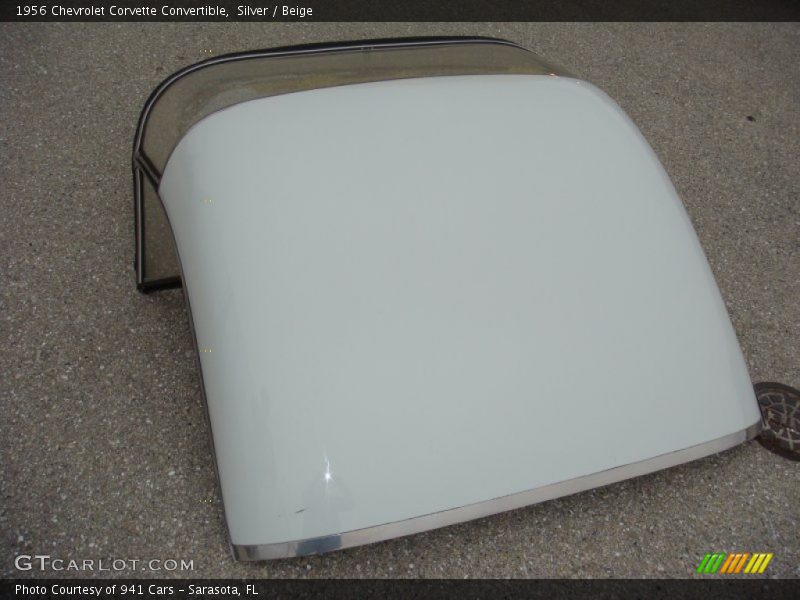 Silver / Beige 1956 Chevrolet Corvette Convertible