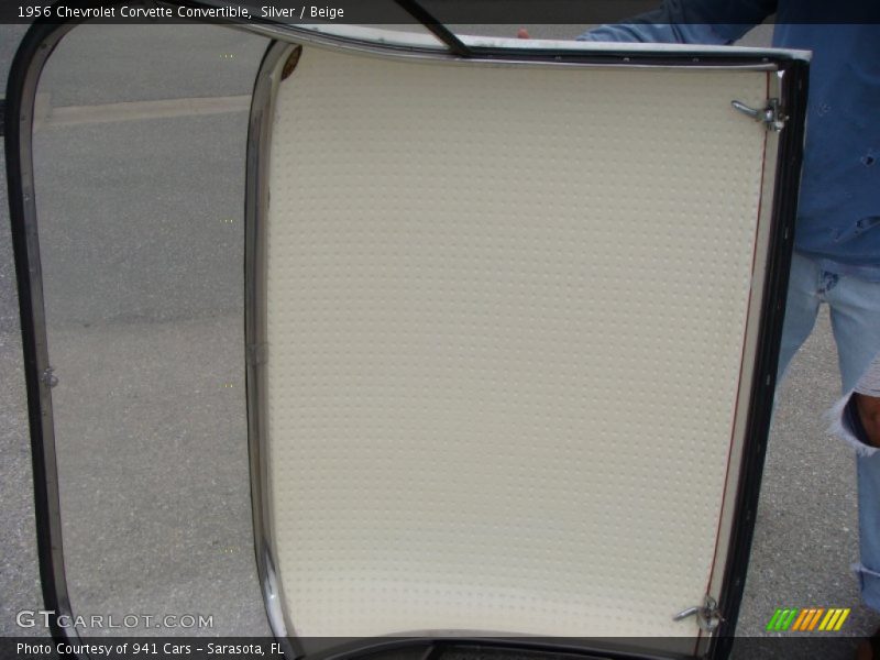 Silver / Beige 1956 Chevrolet Corvette Convertible