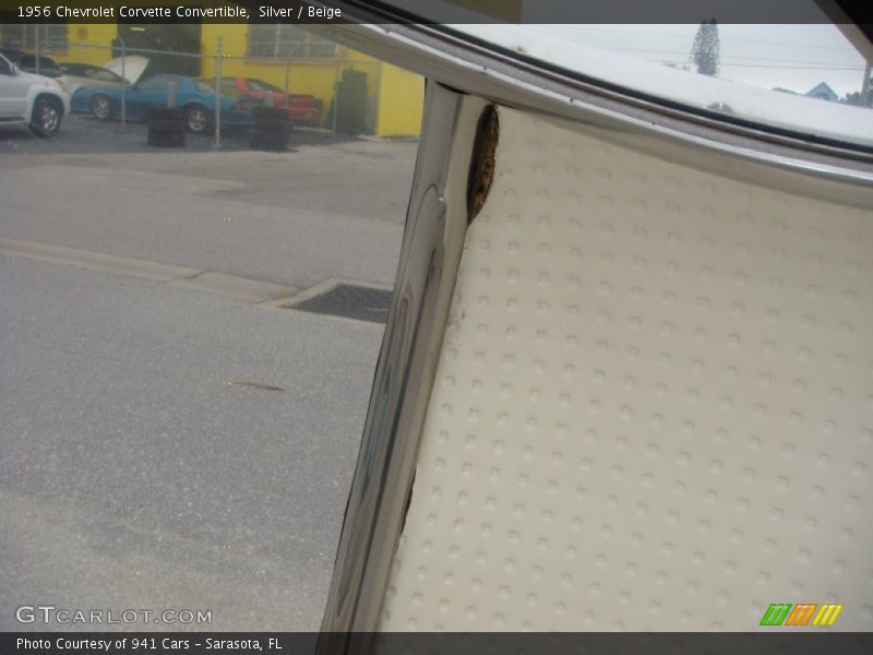 Silver / Beige 1956 Chevrolet Corvette Convertible