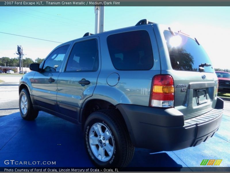 Titanium Green Metallic / Medium/Dark Flint 2007 Ford Escape XLT