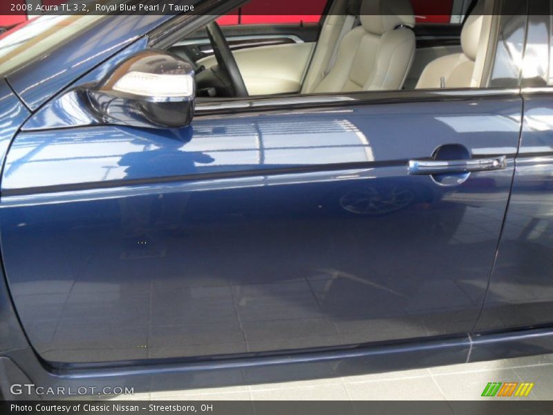 Royal Blue Pearl / Taupe 2008 Acura TL 3.2