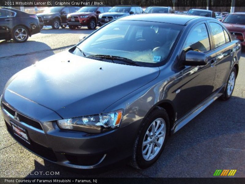 Graphite Gray Pearl / Black 2011 Mitsubishi Lancer ES