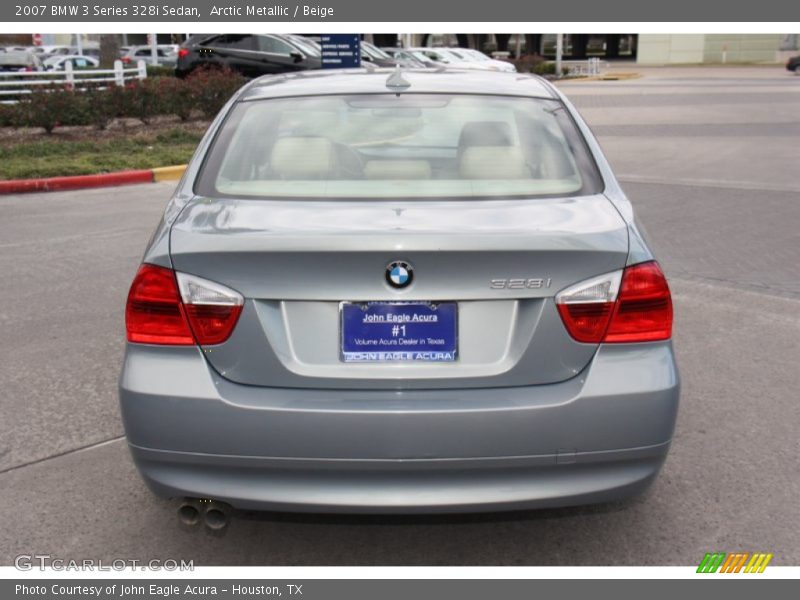 Arctic Metallic / Beige 2007 BMW 3 Series 328i Sedan