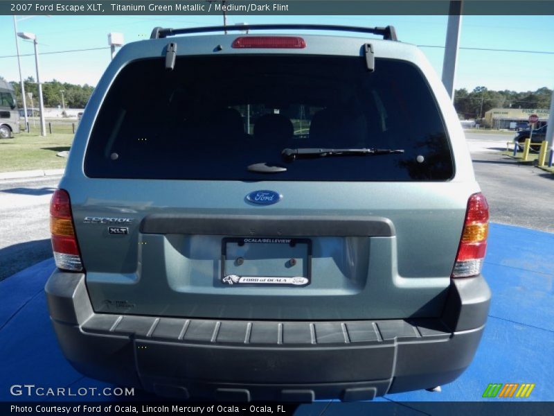 Titanium Green Metallic / Medium/Dark Flint 2007 Ford Escape XLT