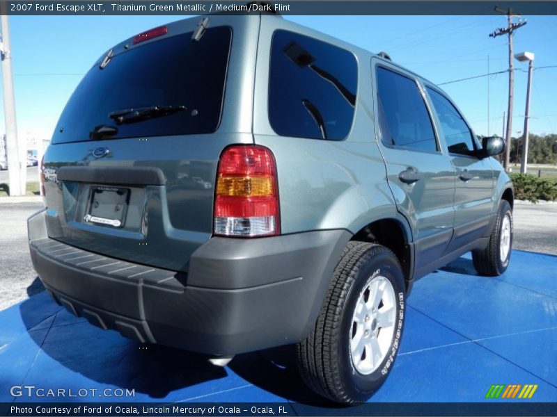 Titanium Green Metallic / Medium/Dark Flint 2007 Ford Escape XLT