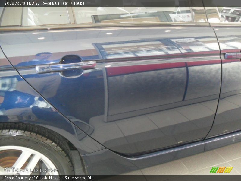 Royal Blue Pearl / Taupe 2008 Acura TL 3.2