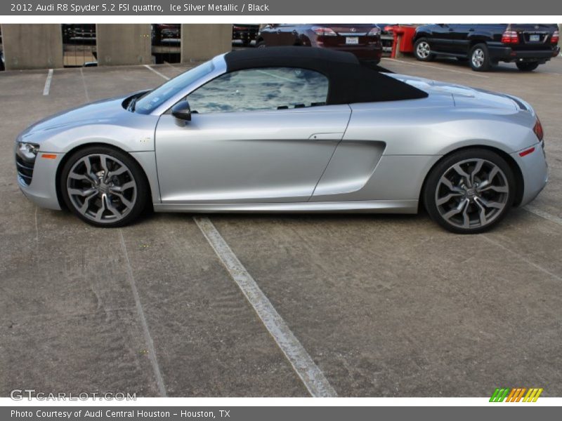 Ice Silver Metallic / Black 2012 Audi R8 Spyder 5.2 FSI quattro