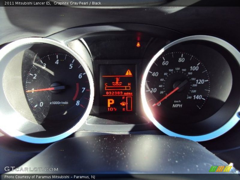 Graphite Gray Pearl / Black 2011 Mitsubishi Lancer ES
