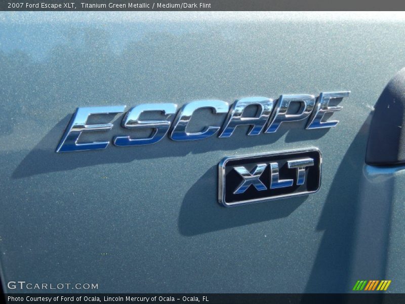 Titanium Green Metallic / Medium/Dark Flint 2007 Ford Escape XLT