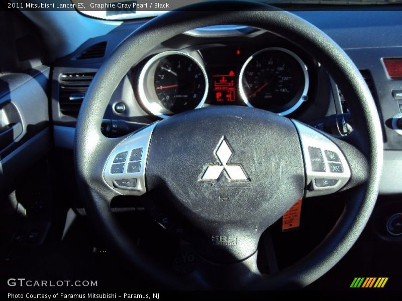 Graphite Gray Pearl / Black 2011 Mitsubishi Lancer ES