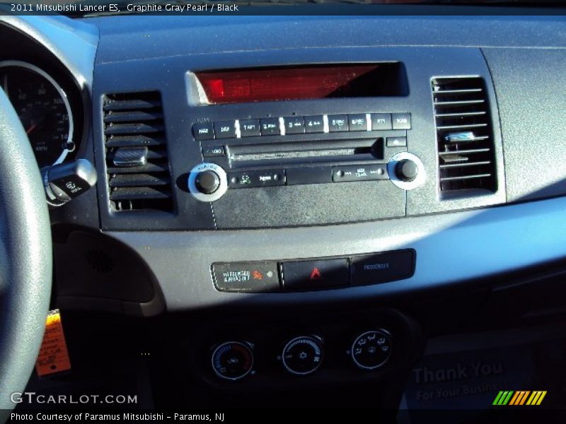 Graphite Gray Pearl / Black 2011 Mitsubishi Lancer ES