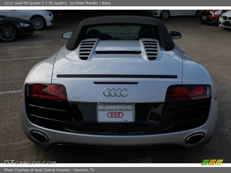 Ice Silver Metallic / Black 2012 Audi R8 Spyder 5.2 FSI quattro