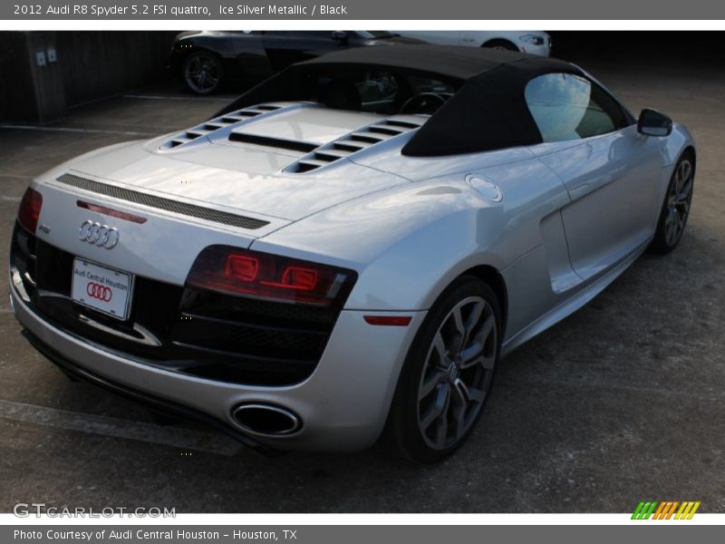 Ice Silver Metallic / Black 2012 Audi R8 Spyder 5.2 FSI quattro