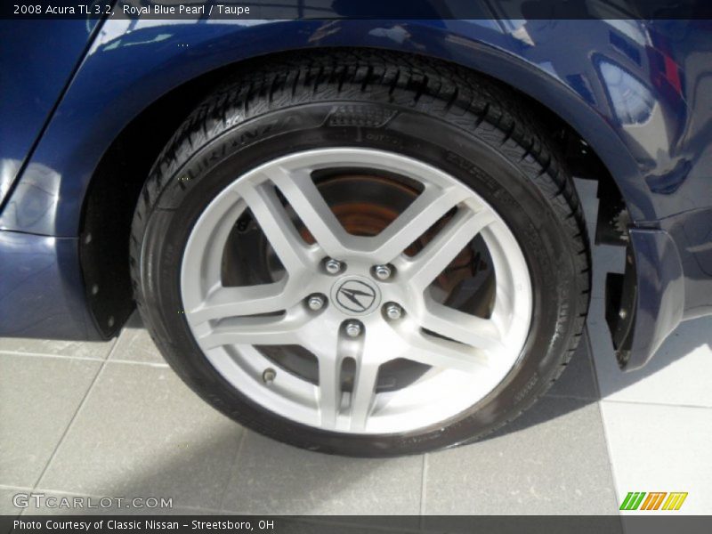 Royal Blue Pearl / Taupe 2008 Acura TL 3.2