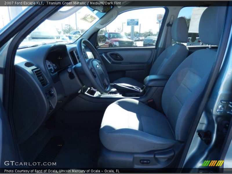 Titanium Green Metallic / Medium/Dark Flint 2007 Ford Escape XLT