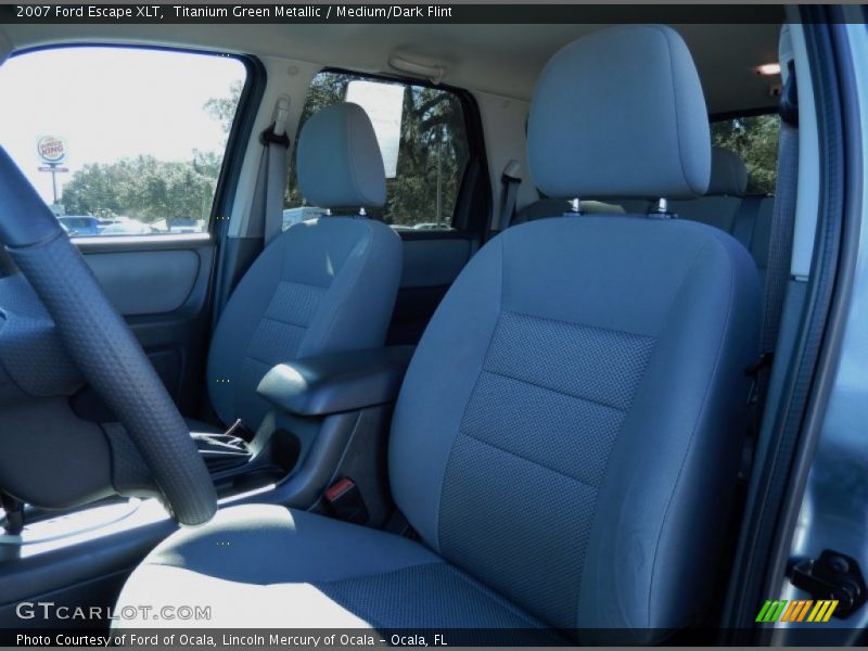 Titanium Green Metallic / Medium/Dark Flint 2007 Ford Escape XLT