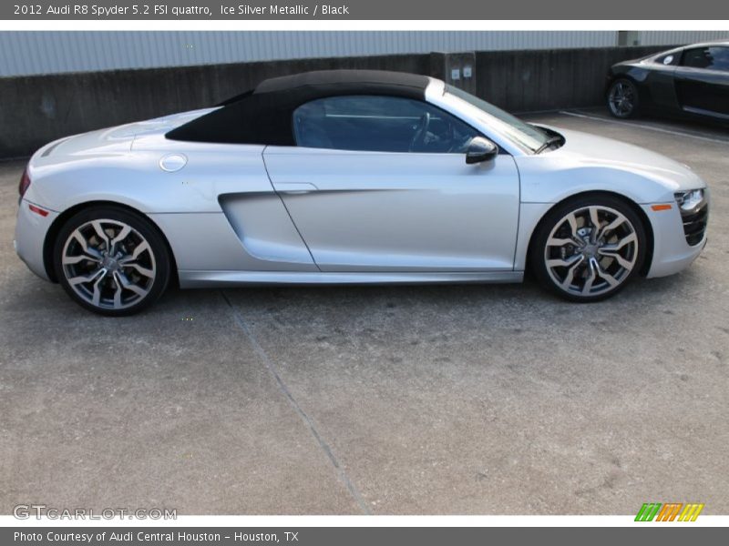 Ice Silver Metallic / Black 2012 Audi R8 Spyder 5.2 FSI quattro