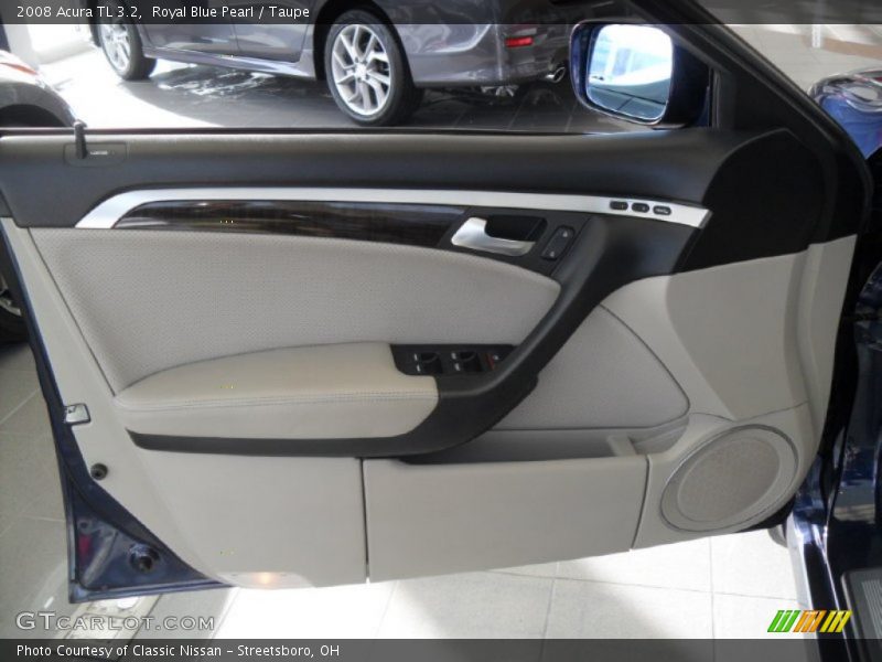 Royal Blue Pearl / Taupe 2008 Acura TL 3.2