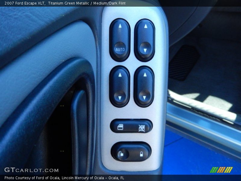 Titanium Green Metallic / Medium/Dark Flint 2007 Ford Escape XLT