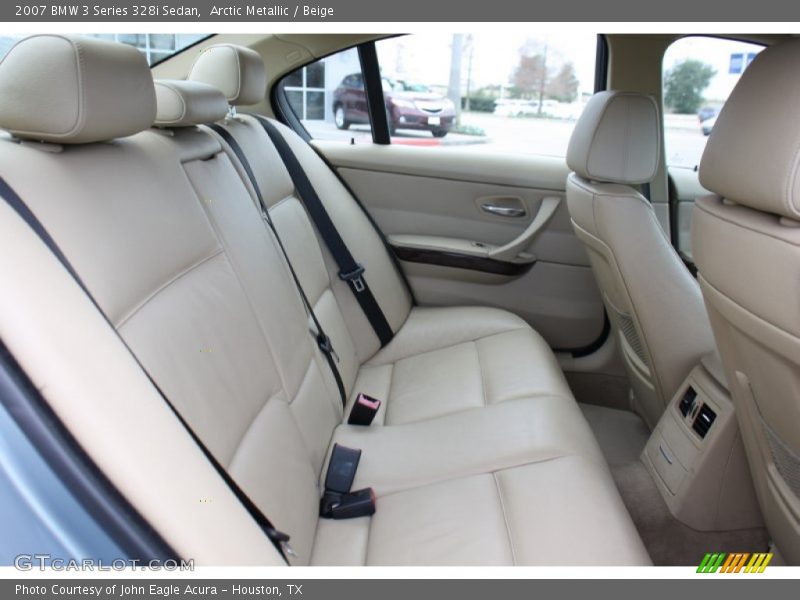 Arctic Metallic / Beige 2007 BMW 3 Series 328i Sedan