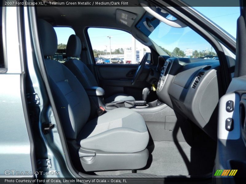 Titanium Green Metallic / Medium/Dark Flint 2007 Ford Escape XLT