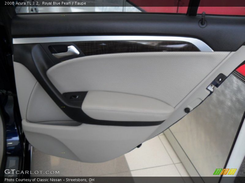 Royal Blue Pearl / Taupe 2008 Acura TL 3.2