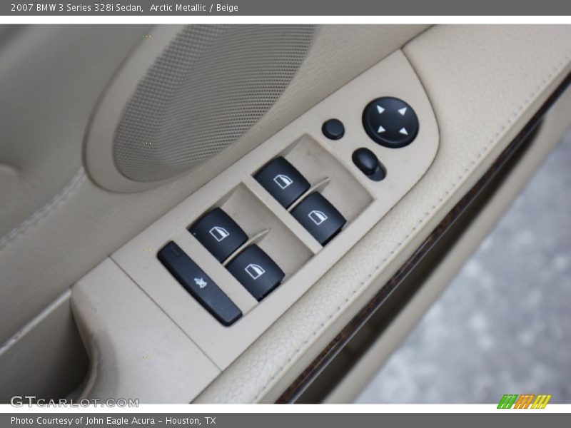 Arctic Metallic / Beige 2007 BMW 3 Series 328i Sedan