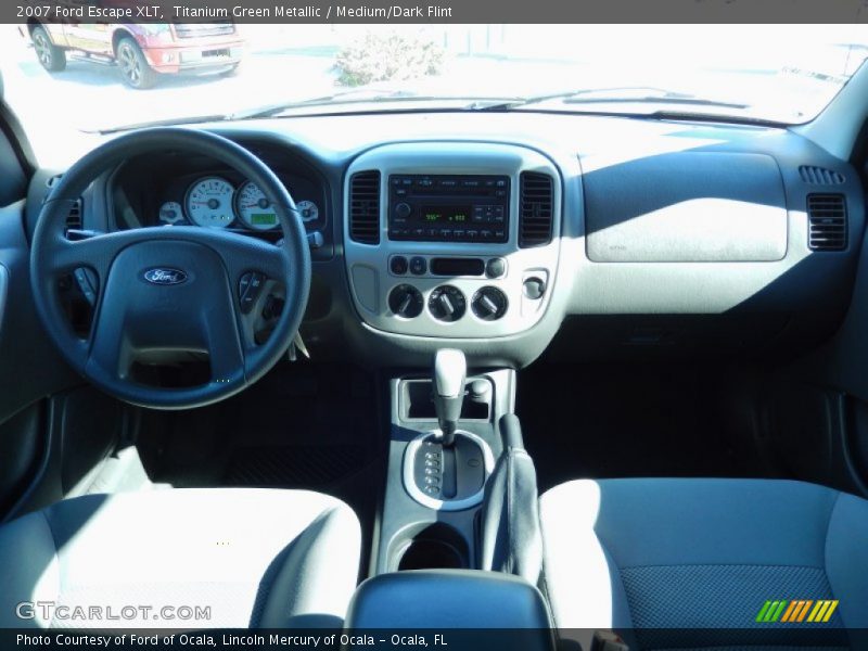Titanium Green Metallic / Medium/Dark Flint 2007 Ford Escape XLT