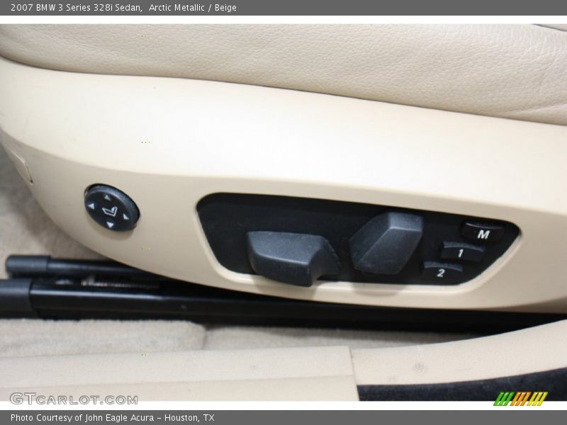 Arctic Metallic / Beige 2007 BMW 3 Series 328i Sedan