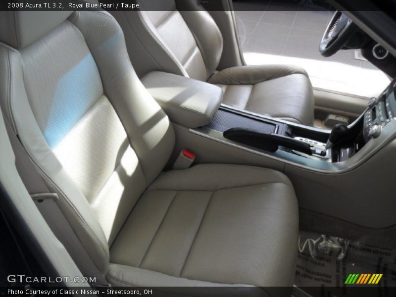 Royal Blue Pearl / Taupe 2008 Acura TL 3.2