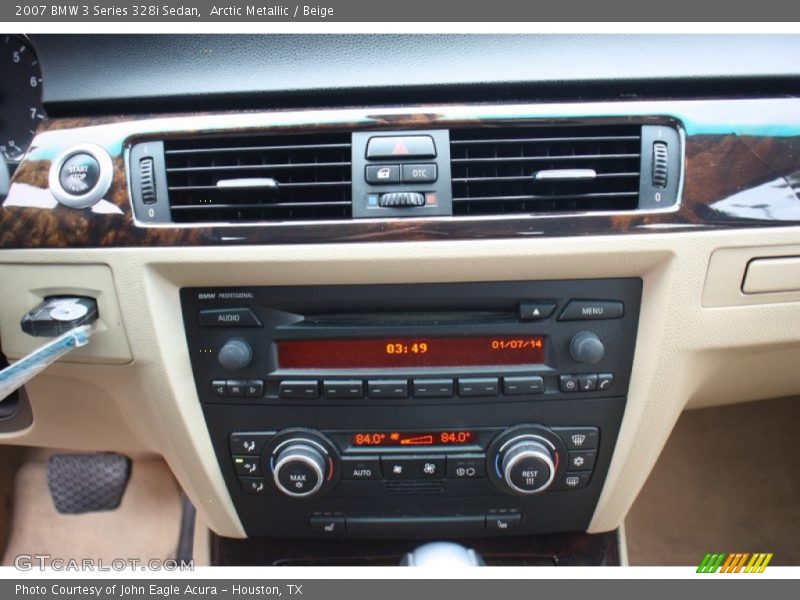 Arctic Metallic / Beige 2007 BMW 3 Series 328i Sedan