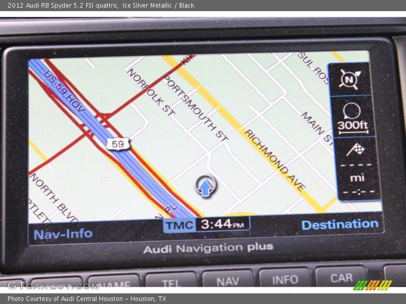 Ice Silver Metallic / Black 2012 Audi R8 Spyder 5.2 FSI quattro