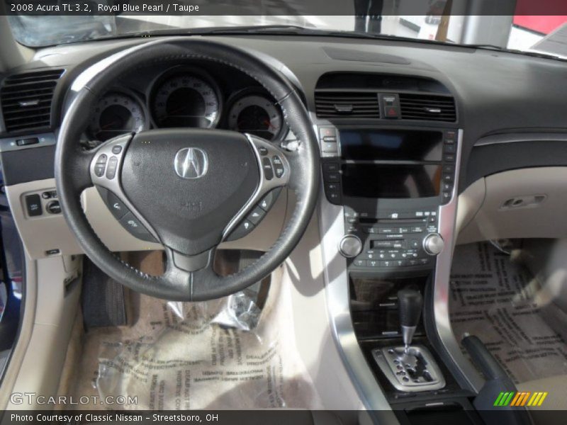 Royal Blue Pearl / Taupe 2008 Acura TL 3.2