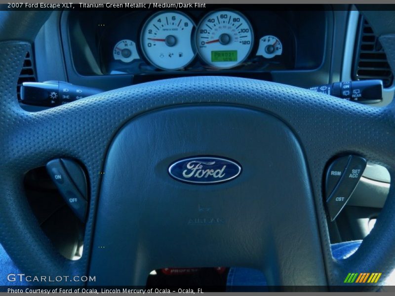 Titanium Green Metallic / Medium/Dark Flint 2007 Ford Escape XLT
