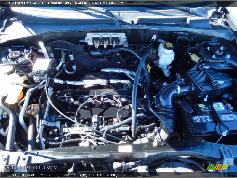 Titanium Green Metallic / Medium/Dark Flint 2007 Ford Escape XLT