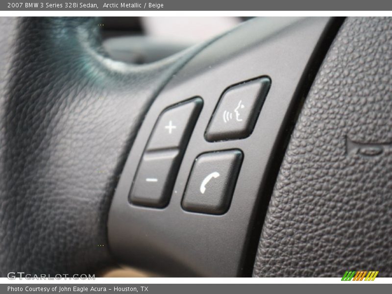 Arctic Metallic / Beige 2007 BMW 3 Series 328i Sedan