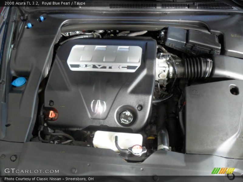 Royal Blue Pearl / Taupe 2008 Acura TL 3.2