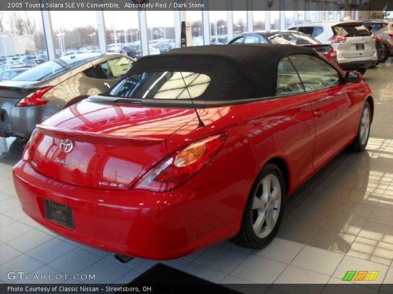 Absolutely Red / Dark Stone 2005 Toyota Solara SLE V6 Convertible