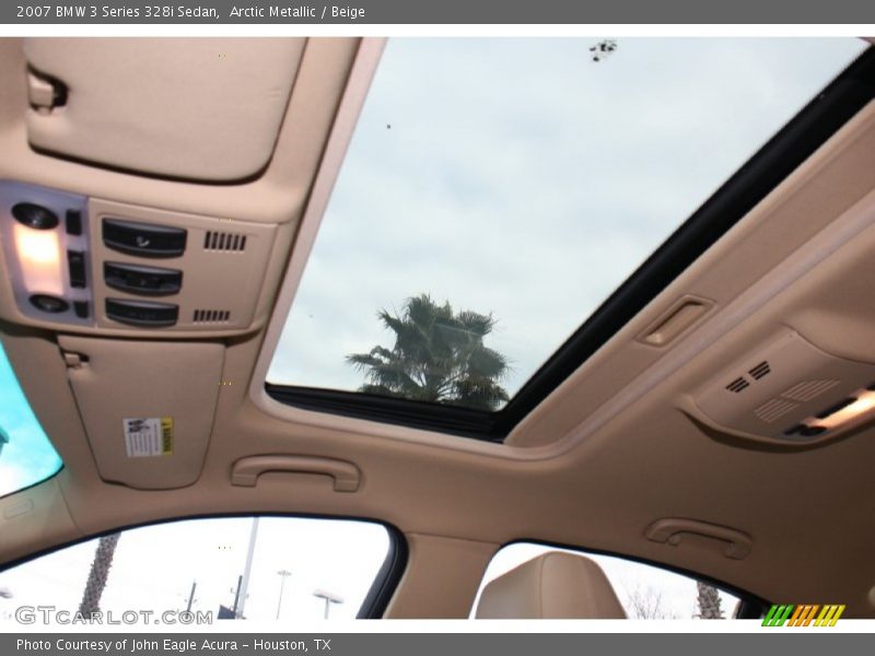 Arctic Metallic / Beige 2007 BMW 3 Series 328i Sedan