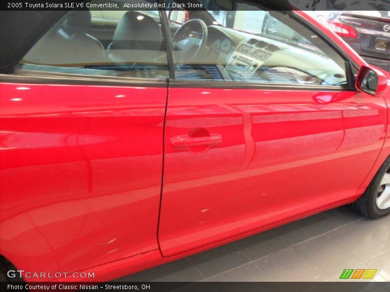 Absolutely Red / Dark Stone 2005 Toyota Solara SLE V6 Convertible
