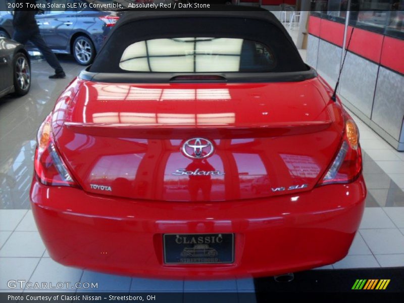 Absolutely Red / Dark Stone 2005 Toyota Solara SLE V6 Convertible