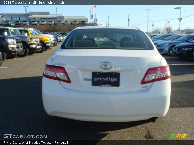 Super White / Ash 2011 Toyota Camry LE