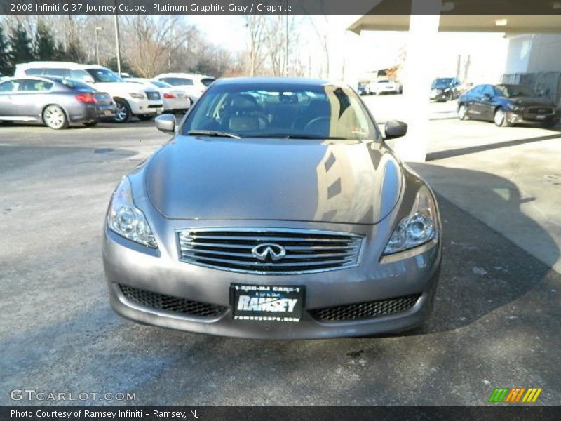 Platinum Graphite Gray / Graphite 2008 Infiniti G 37 Journey Coupe