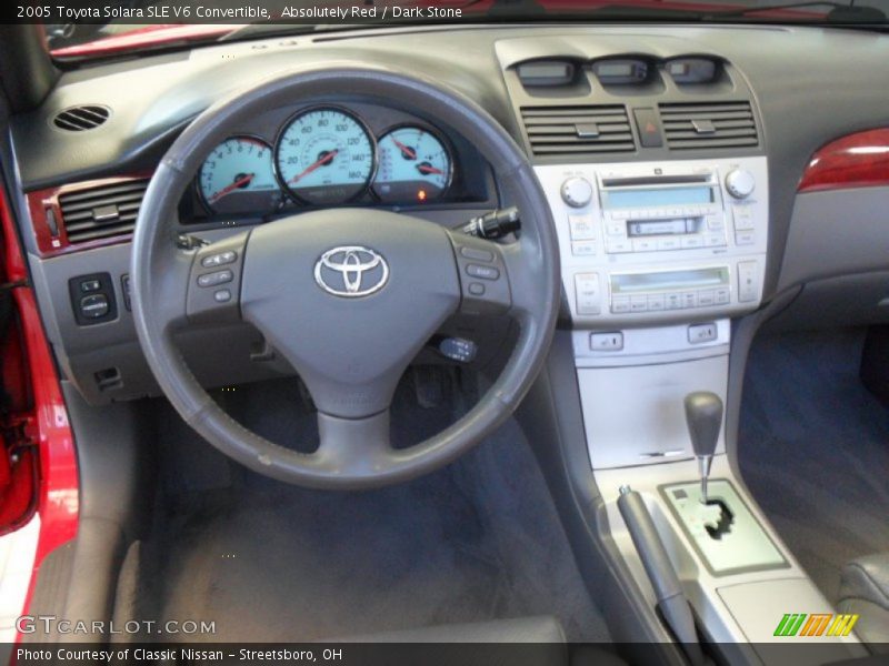 Absolutely Red / Dark Stone 2005 Toyota Solara SLE V6 Convertible