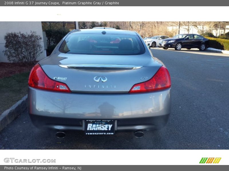 Platinum Graphite Gray / Graphite 2008 Infiniti G 37 Journey Coupe