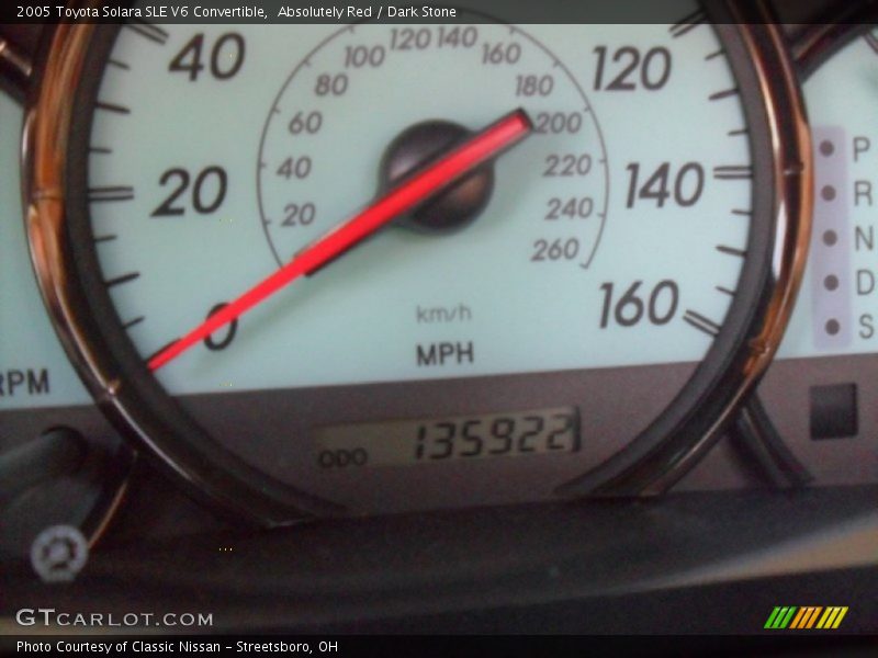 Absolutely Red / Dark Stone 2005 Toyota Solara SLE V6 Convertible