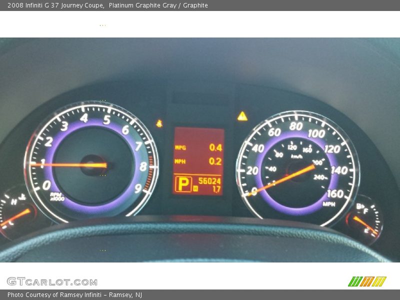 Platinum Graphite Gray / Graphite 2008 Infiniti G 37 Journey Coupe