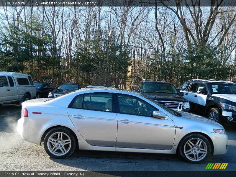 Alabaster Silver Metallic / Ebony 2008 Acura TL 3.2