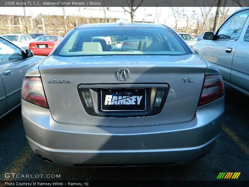 Alabaster Silver Metallic / Ebony 2008 Acura TL 3.2